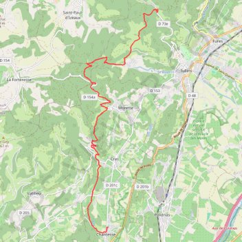 Traversée Chantesse - Col de Parménie GPS track, route, trail