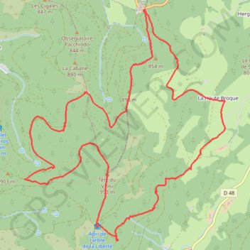 Col de Sainte Marie GPS track, route, trail
