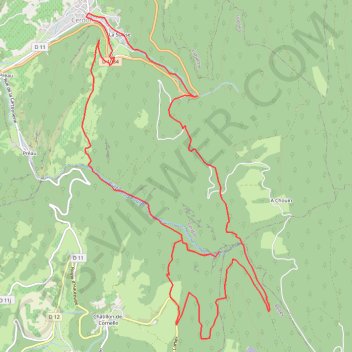 Cascade de la Fouge et Gué de Malpasset GPS track, route, trail