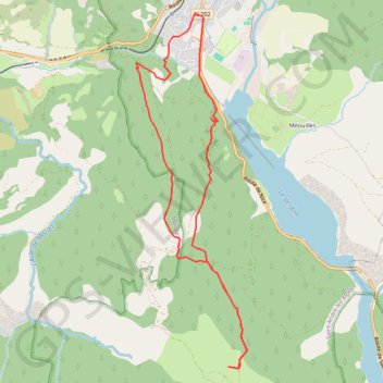 Saint André des Alpes à Courchons GPS track, route, trail