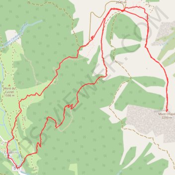 Monte Chasol GPS track, route, trail