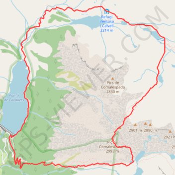 Punta Alta par Ventosa y Calvel GPS track, route, trail