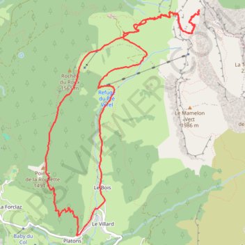 Pierre Châtelard GPS track, route, trail
