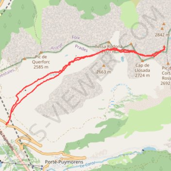 Pic de la Coume d'Or GPS track, route, trail