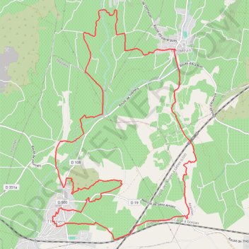 Domazan et le Castelas - Théziers GPS track, route, trail
