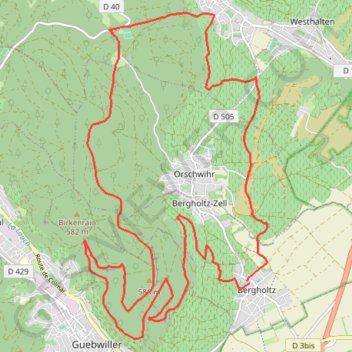 Guebwiller - Circuit du Val de Pâtre GPS track, route, trail