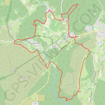 Château Fressac - Sauve GPS track, route, trail