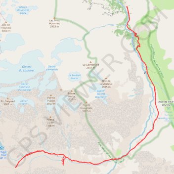 Clot des Cavales (Oisans) GPS track, route, trail