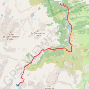 Le refuge de Larribet GPS track, route, trail