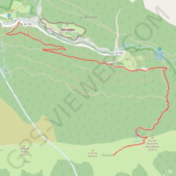 G2 BOREON - CIME DE PIAGU GPS track, route, trail