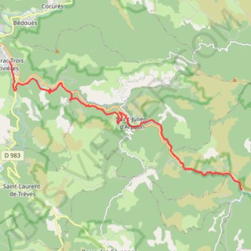 Chemin de stevenson GPS track, route, trail
