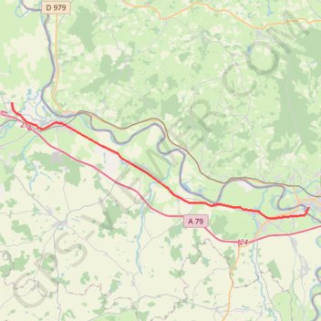 De Paray-le-Monial à l'Abbaye des Sept-Fonts GPS track, route, trail