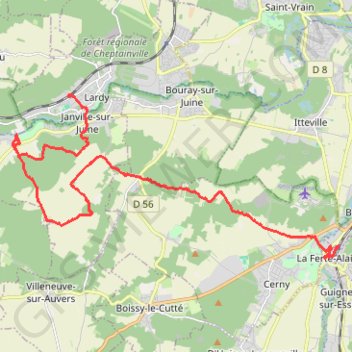 Le Château de Gillevoisin GPS track, route, trail