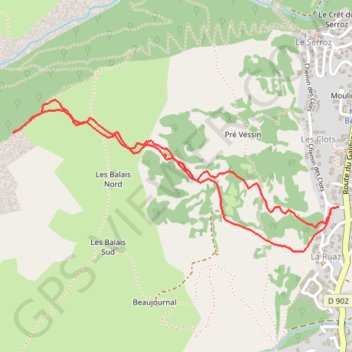 Crey rond GPS track, route, trail