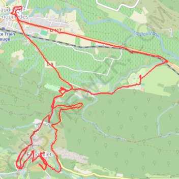 Tour des châteaux du Pays Cathare - Caudiès - Fenouillet GPS track, route, trail
