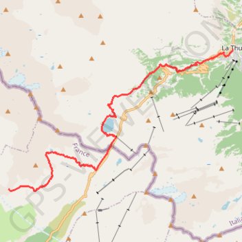 Thuile GPS track, route, trail