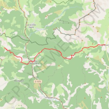 De Vaunières à la Cluse (Tour du Dévoluy) GPS track, route, trail