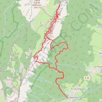 Pas de Montbrun (Chartreuse) GPS track, route, trail