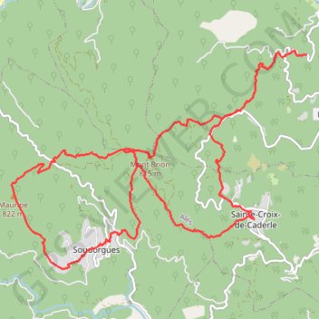 20230308 St-Jean-du-Gard GPS track, route, trail