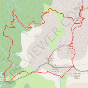 Grand Ferrand par les Charances GPS track, route, trail