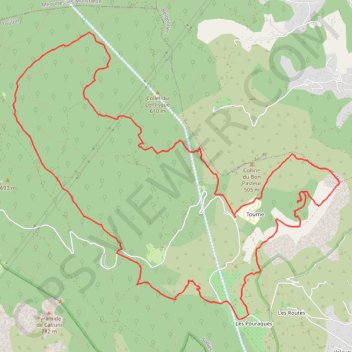 Les Morières GPS track, route, trail