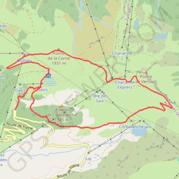 Boucle des 2 lacs n8 Les Carroz - Espace Outdoor Flaine Les Carroz Cluses Arve Montagnes GPS track, route, trail