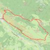 Casque du Lhéris depuis Campan. GPS track, route, trail