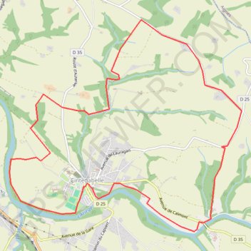 Cintegabelle GPS track, route, trail