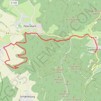 Le Plateau - La Petite-Pierre GPS track, route, trail