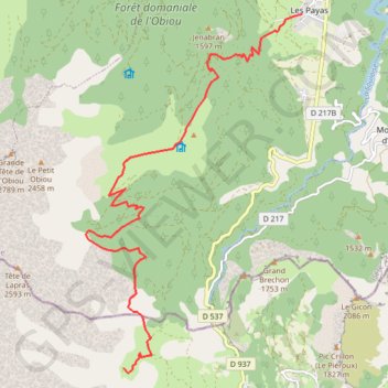 Pierre Baudinard GPS track, route, trail