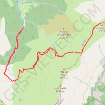 Pointe de la Mandallaz (Aravis) GPS track, route, trail