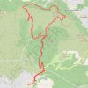 Tour du grand puech par l'aire de la moure GPS track, route, trail