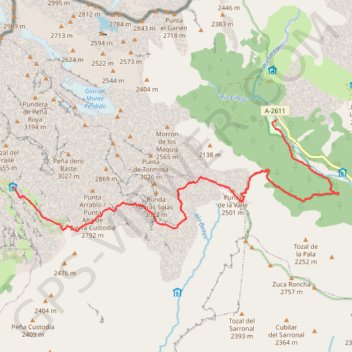 Petite boucle autour du Mont Perdu - J4 GPS track, route, trail