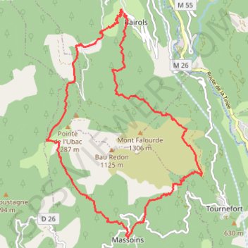 Tour du Mont Falourde GPS track, route, trail