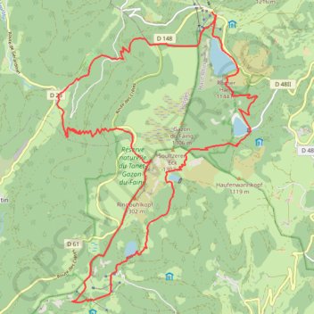 Le tour des 5 lacs GPS track, route, trail