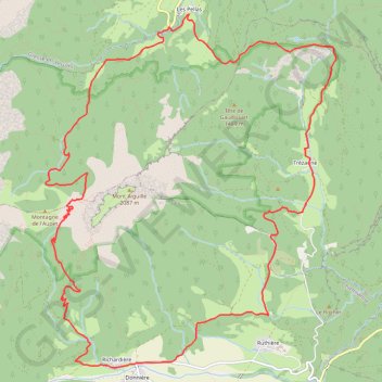 Tour du mont-aiguille GPS track, route, trail