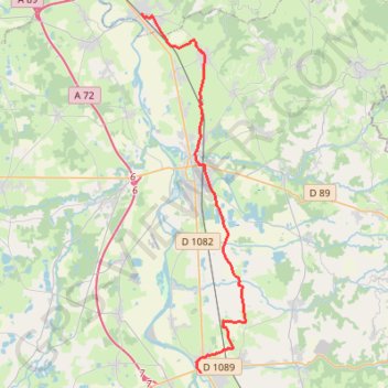 Montrond-les-Bains / Balbigny GPS track, route, trail