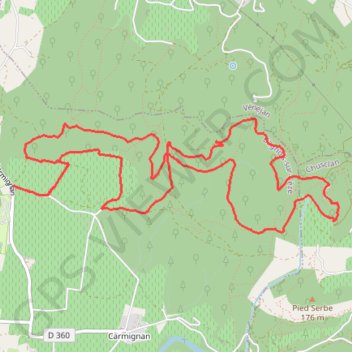 Les genêts d'or - Château de Gicon GPS track, route, trail