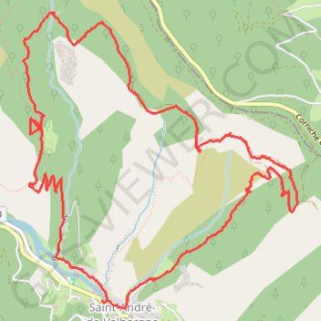 L'escale - saint andre de valborgne (30) GPS track, route, trail