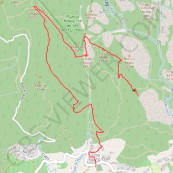 Le Cabalet Supérieur GPS track, route, trail