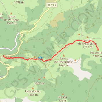 Pic Doulent GPS track, route, trail