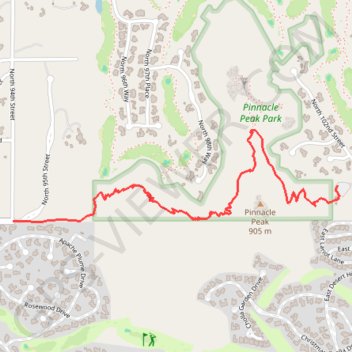Pinnacle Peak Park GPS track, route, trail