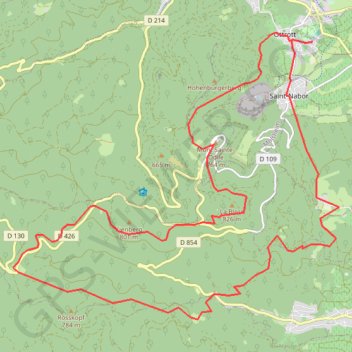 Sainte-Odile Versant Sud GPS track, route, trail