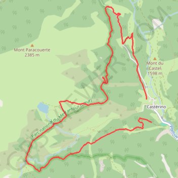 Lac des Grenouilles GPS track, route, trail