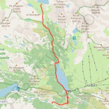 Port - Beilh par l'Oule GPS track, route, trail