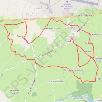 Gonneville (50330) GPS track, route, trail