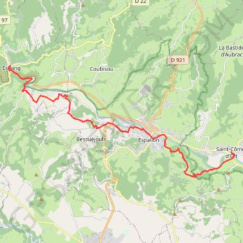 Via Podiensis J8 GPS track, route, trail