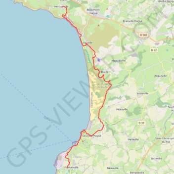 Cherbourg - Carteret jour 3 GPS track, route, trail