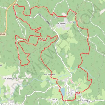 Monts de Guéret - -Badant GPS track, route, trail