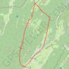 Crêt de Chalam en boucle depuis Forens GPS track, route, trail
